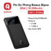 Sạc dự phòng Baseus 10000mAh 20W Bipow sạc nhanh 3 cổng ra 3 sdp baseus 20w 10000mah scaled