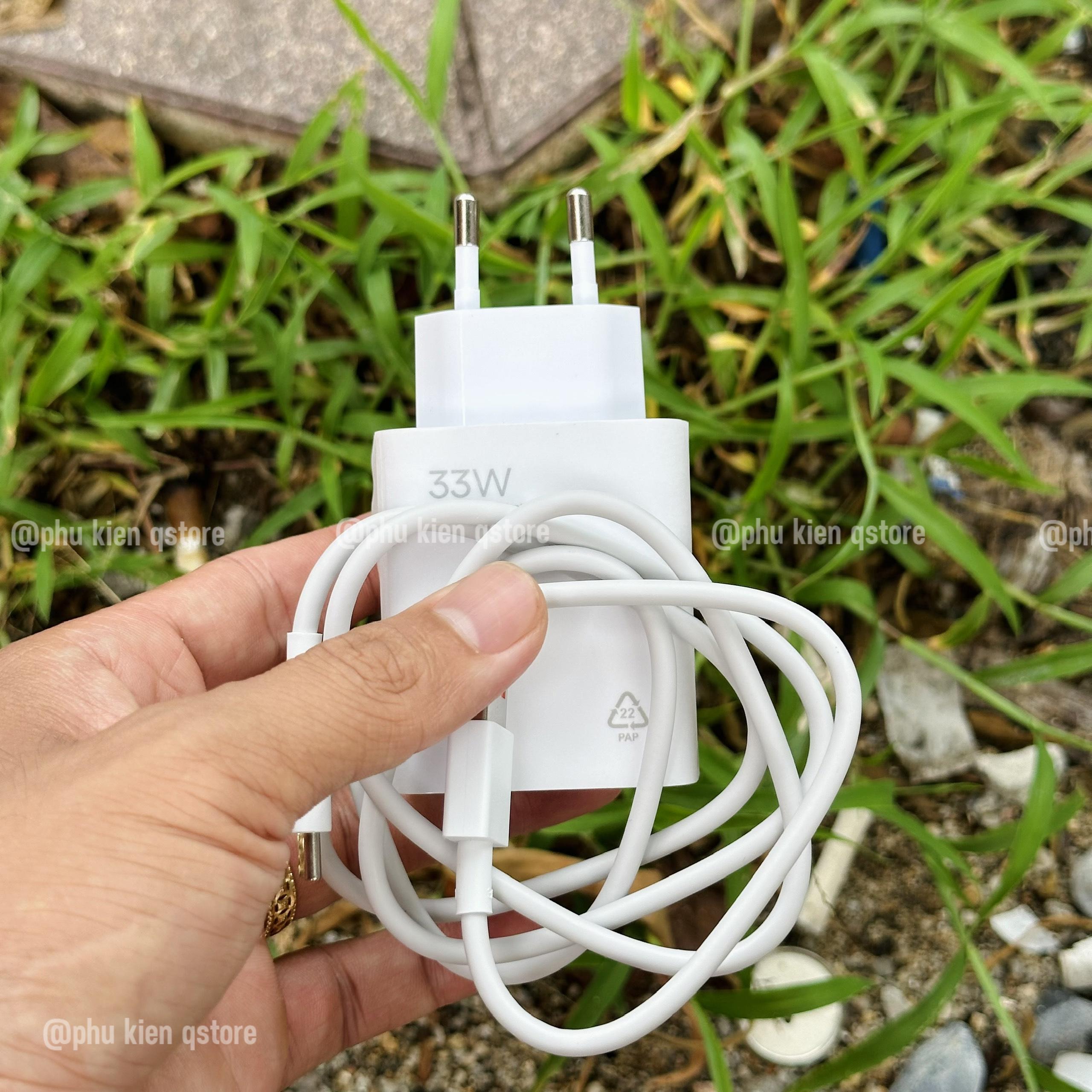 Bộ sạc Xiaomi 33W chính hãng, sạc nhanh MiTurbo, BH 12 tháng Q STORE 3 33w