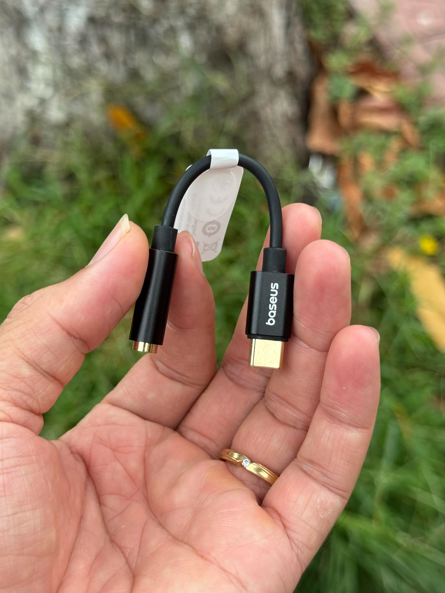Jack chuyển đổi type C sang 3.5mm chính hãng Baseus 5 3
